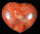 Colorful Carnelian Agate Heart - Madagascar #59544-1